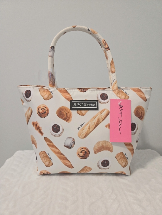 Betsey Johnson Handbags - Betsey Johnson Baguette French Bread Pastries Insulated Lunch Tote Bag